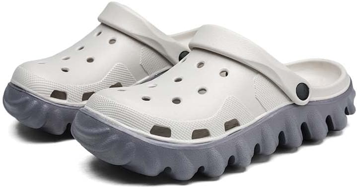 Унисекс сандалии для сада, женские и мужские, с толстой подошвой, из легкого материала EVA, противоскользящие, износостойкие, модные пляжные сандалии, для использования дома и на улице Vtiao, серый
Унисекс сандалии для сада, женские и мужские, с толстой подошвой, из легкого материала EVA, противоскользящие, износостойкие, модные пляжные сандалии, для использования дома и на улице Vtiao, серый