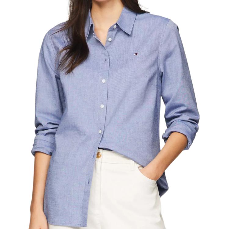 Tommy Hilfiger Женская синяя рубашка
Tommy Hilfiger Женская синяя рубашка