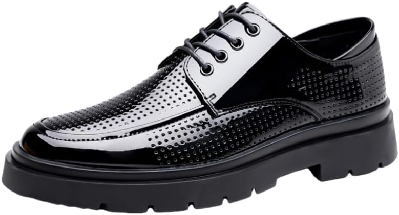 Мужские стильные кожаные туфли с круглым носком однотонного цвета, с полиуретановым покрытием, большого размера, с резиновой подошвой, для работы и вечеринок Fusecottc, черный
Мужские стильные кожаные туфли с круглым носком однотонного цвета, с полиуретановым покрытием, большого размера, с резиновой подошвой, для работы и вечеринок Fusecottc, черный