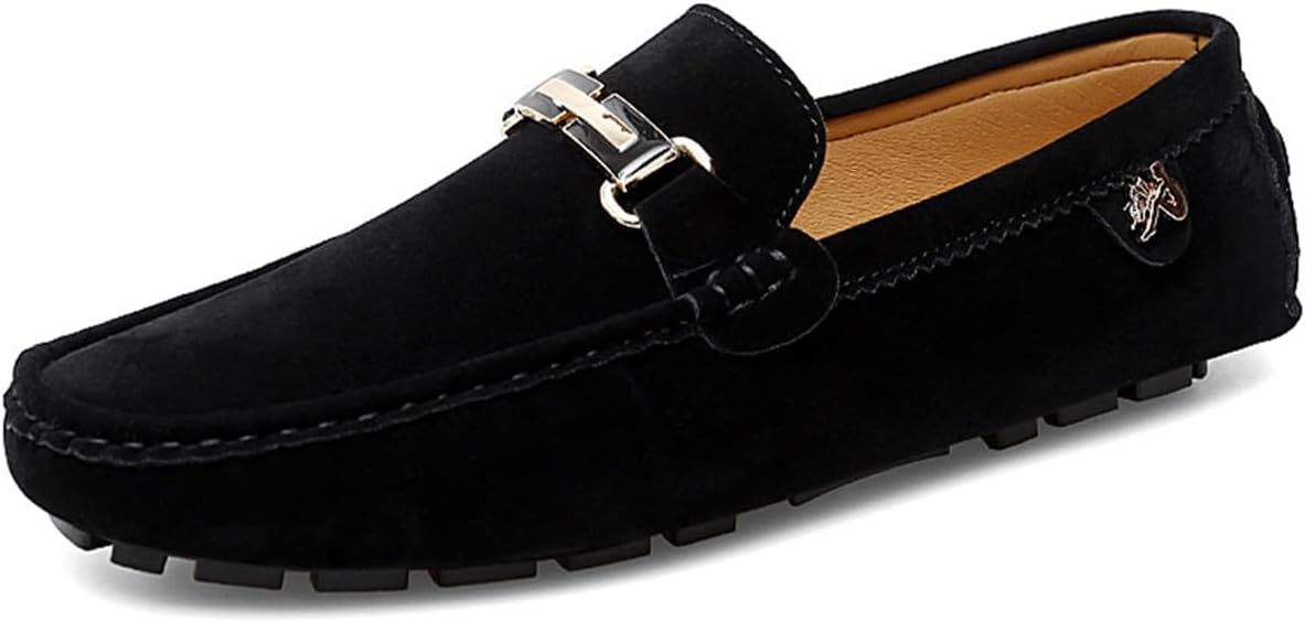 Мужские мокасины для вождения черные слипоны с замшевой пряжкой Dacnakby
Мужские мокасины для вождения черные слипоны с замшевой пряжкой Dacnakby