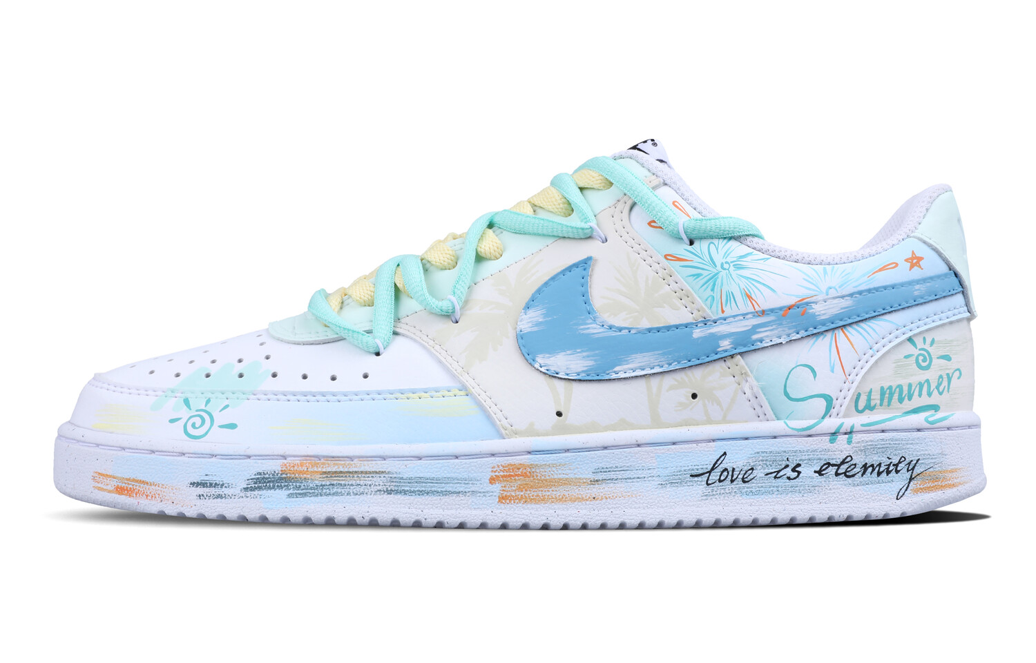 Кроссовки Nike Court Vision 1 Skateboarding Shoes Men Low-top Cyan, синий/голубой 
Кроссовки Nike Court Vision 1 Skateboarding Shoes Men Low-top Cyan, синий/голубой