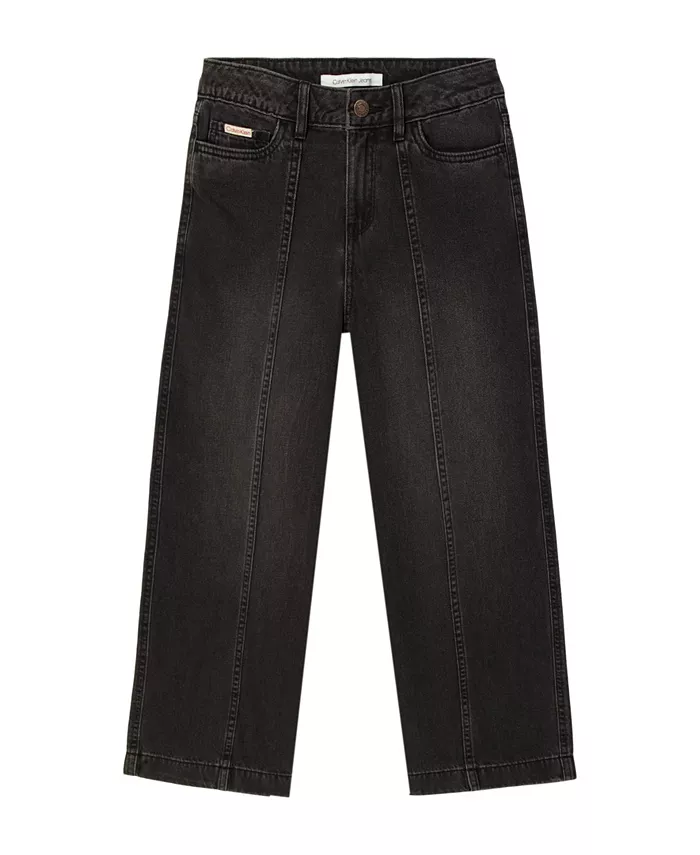 Джинсы с широкими штанинами и швом для девочек 7-16 Calvin Klein, черный
Джинсы с широкими штанинами и швом для девочек 7-16 Calvin Klein, черный