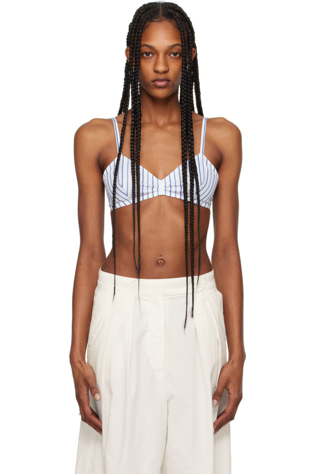 Полосатый бюстгальтер Dries Van Noten, синий
Полосатый бюстгальтер Dries Van Noten, синий