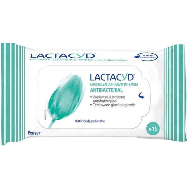 Салфетки для интимной гигиены, 15 шт./1 упаковка. Lactacyd Antibacterial
Салфетки для интимной гигиены, 15 шт./1 упаковка. Lactacyd Antibacterial