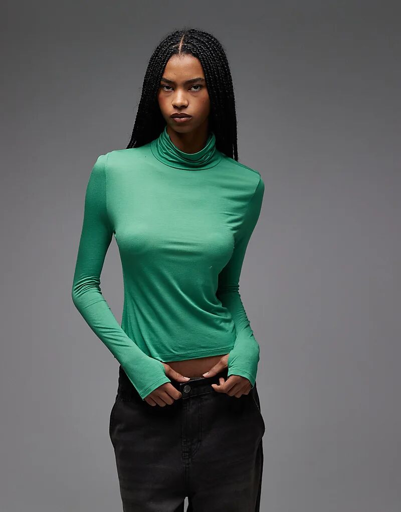 Полупрозрачный лонгслив ASOS DESIGN с воротником-стойкой и длинными рукавами, облегающий фигуру, зеленого цвета
Полупрозрачный лонгслив ASOS DESIGN с воротником-стойкой и длинными рукавами, облегающий фигуру, зеленого цвета
