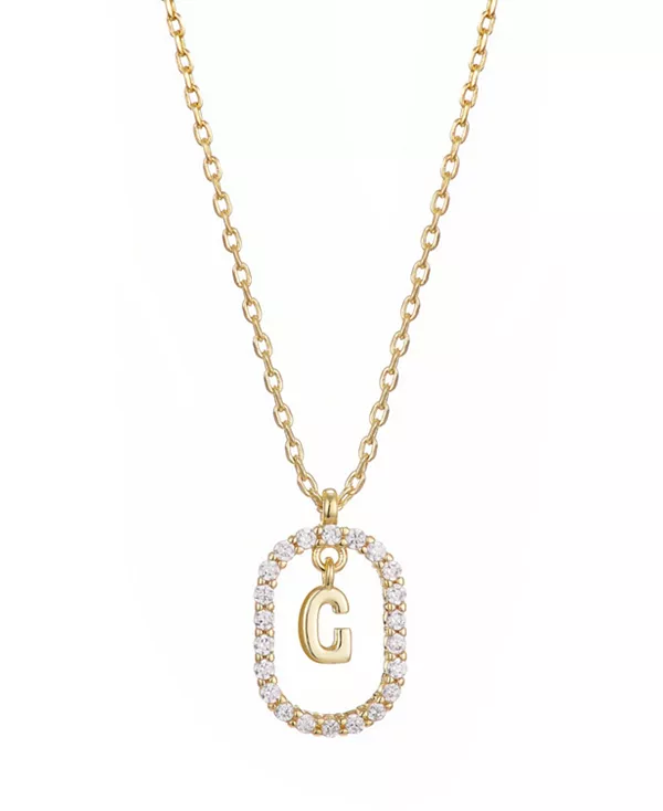 Ожерелье с плавающей буквой из позолоченного кубического циркония Adornia, gold-g
Ожерелье с плавающей буквой из позолоченного кубического циркония Adornia, gold-g