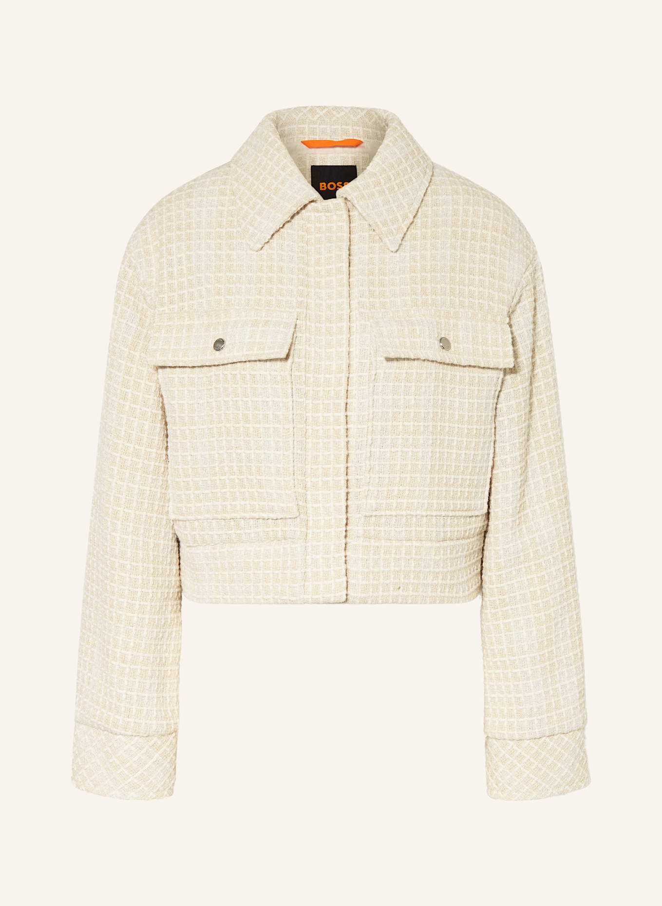 Жакет свободного кроя Jatwedi из букле Boss, экрю
Жакет свободного кроя Jatwedi из букле Boss, экрю