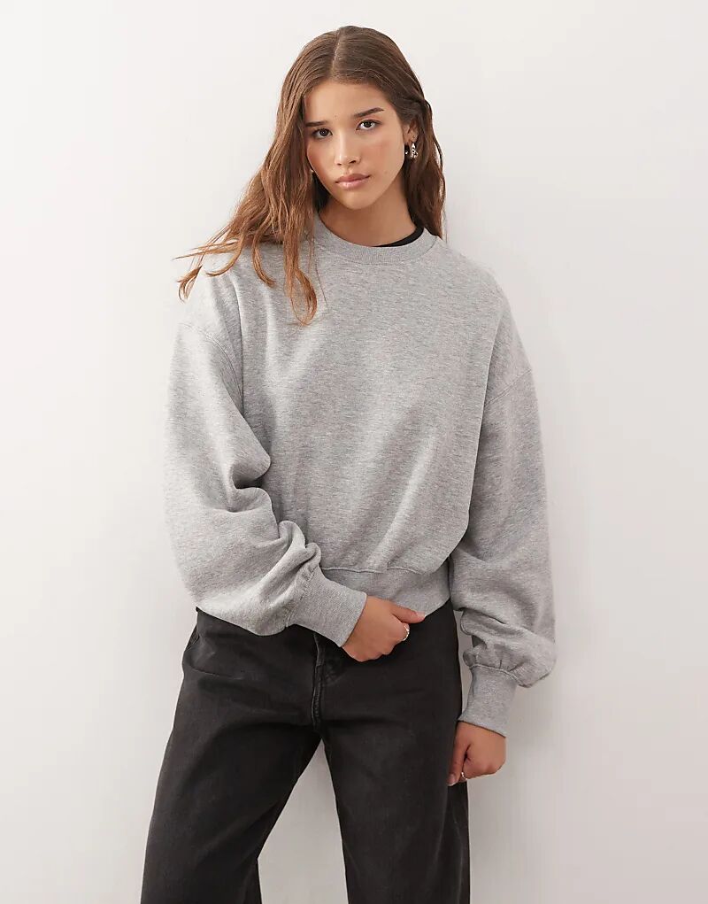 Толстовка Weekday стандартного кроя серого меланжа
Толстовка Weekday стандартного кроя серого меланжа