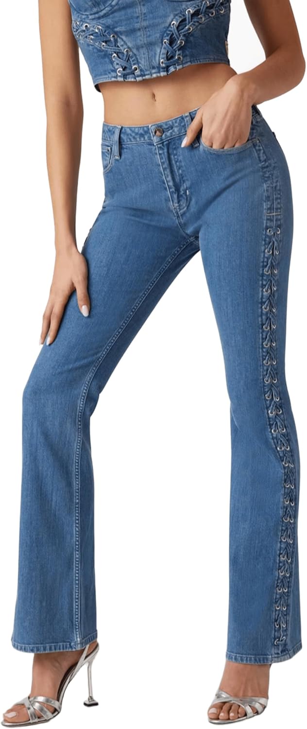 Джинсы GUESS Sexy клеш, Lace Up Blue
Джинсы GUESS Sexy клеш, Lace Up Blue