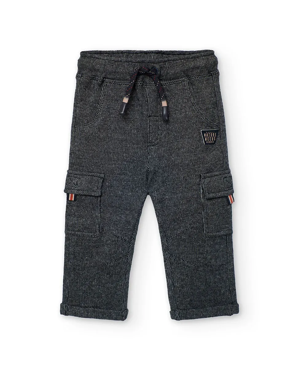 Детские брюки карго с эластичным поясом Boboli, темно-серый
Детские брюки карго с эластичным поясом Boboli, темно-серый