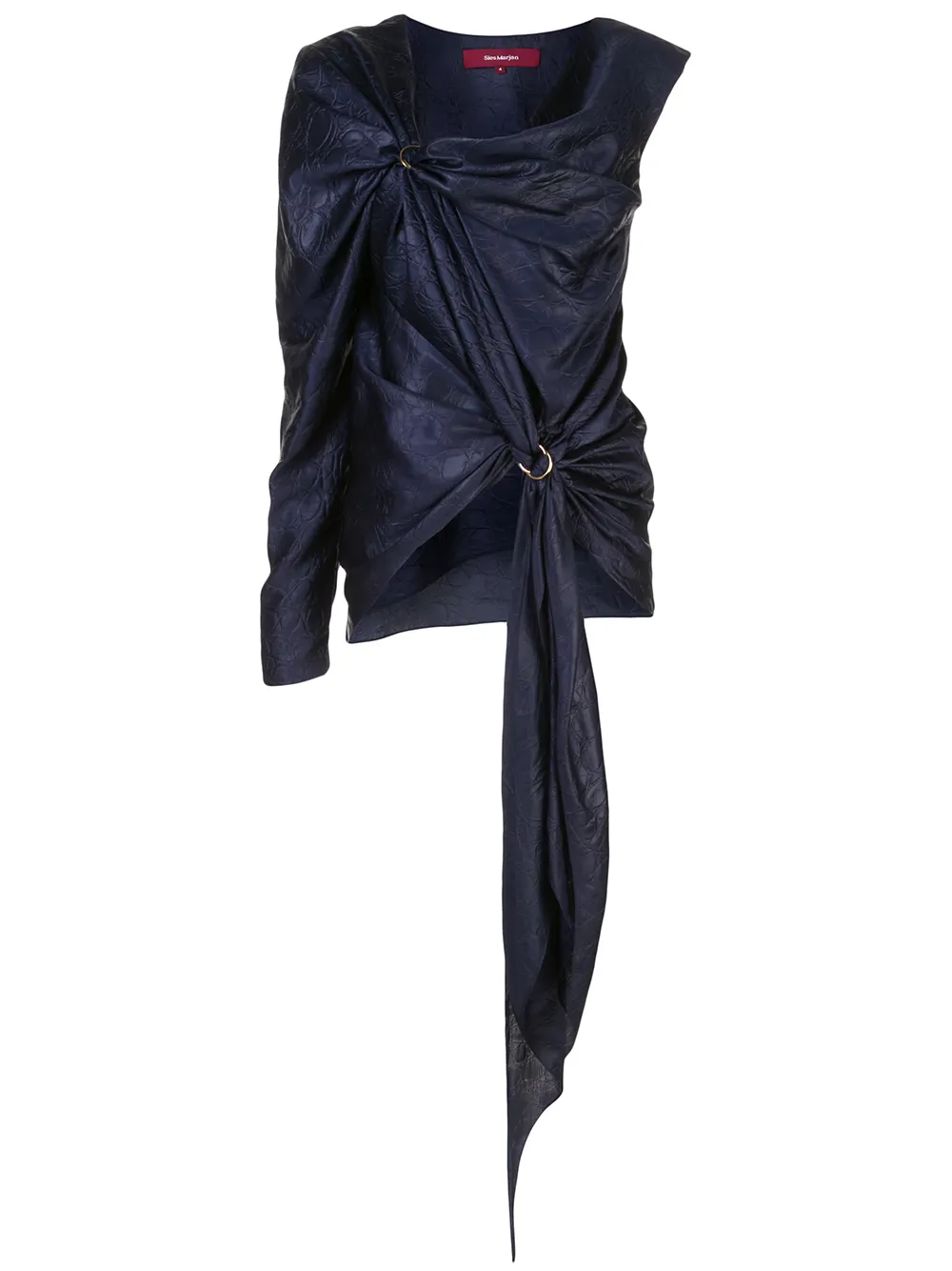 Атласный топ Nezha асимметричного кроя с жатым эффектом Sies Marjan, синий
Атласный топ Nezha асимметричного кроя с жатым эффектом Sies Marjan, синий