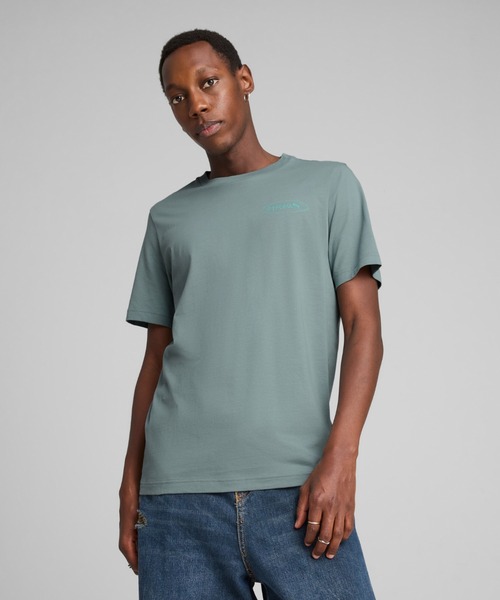 Мужская футболка с коротким рукавом, графическим принтом PUMA, зеленый
Мужская футболка с коротким рукавом, графическим принтом PUMA, зеленый