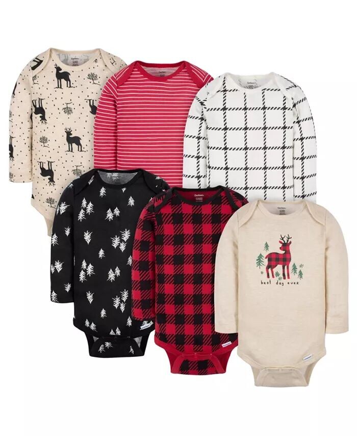 Комбинезоны-боди с длинными рукавами для маленьких девочек Baby Deer, 6 шт Gerber, красный
Комбинезоны-боди с длинными рукавами для маленьких девочек Baby Deer, 6 шт Gerber, красный