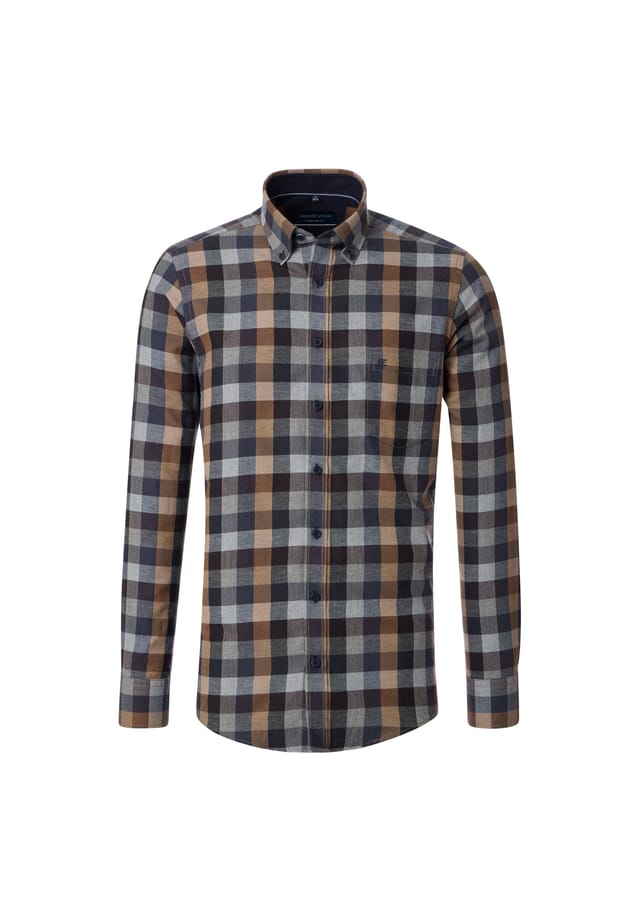 Рубашка свободного кроя в клетку Casamoda, синий
Рубашка свободного кроя в клетку Casamoda, синий