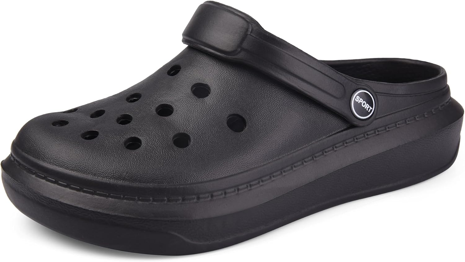 Сабо для мужчин и женщин - садовые сандалии без шнурков с поддержкой свода стопы, обеспечивающие комфорт на пляже, у бассейна, летом и на открытом воздухе Marco M Kelly, черный
Сабо для мужчин и женщин - садовые сандалии без шнурков с поддержкой свода стопы, обеспечивающие комфорт на пляже, у бассейна, летом и на открытом воздухе Marco M Kelly, черный