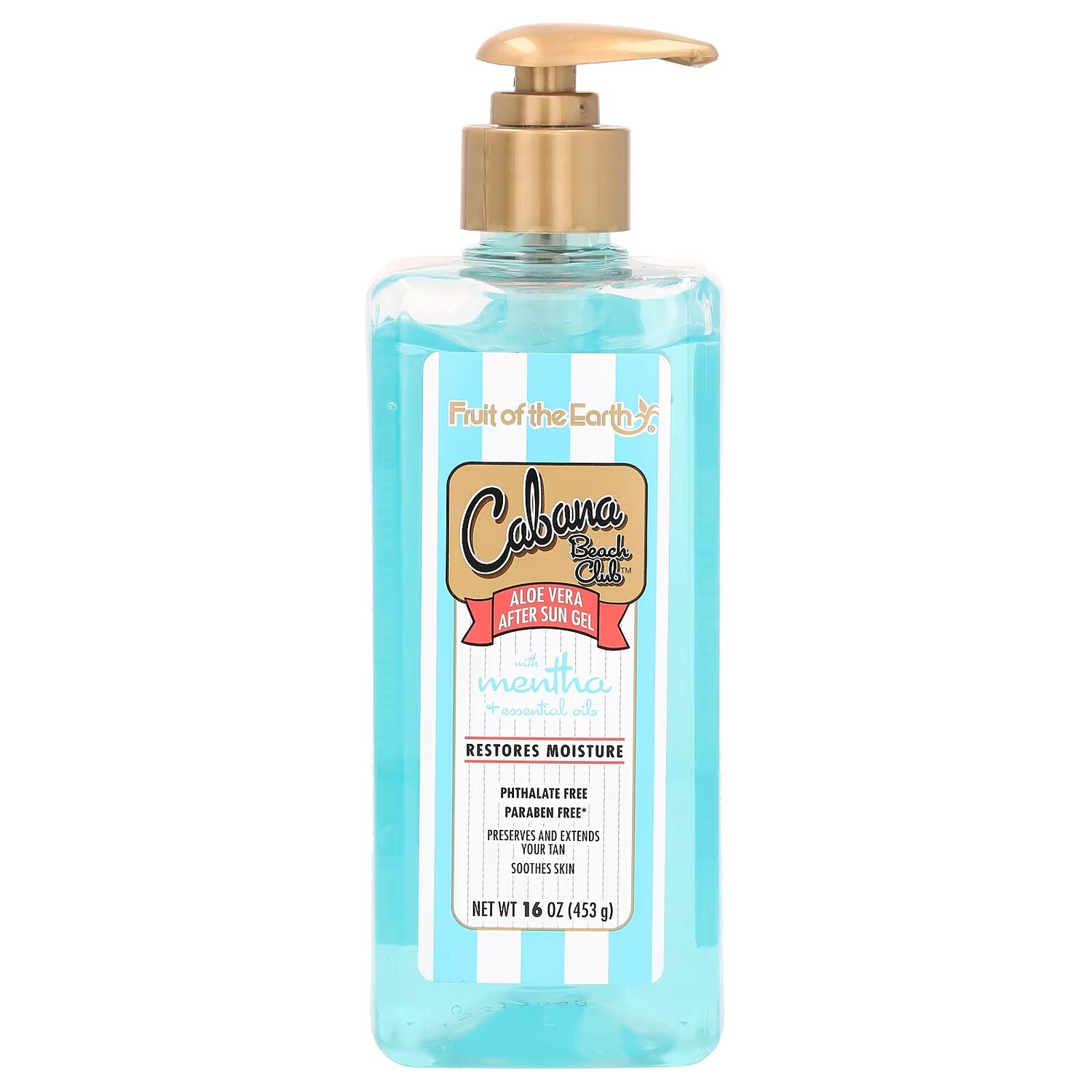 Гель после загара Fruit of the Earth Cabana Beach Club алоэ вера с мятой и эфирными маслами, 453 г
Гель после загара Fruit of the Earth Cabana Beach Club алоэ вера с мятой и эфирными маслами, 453 г