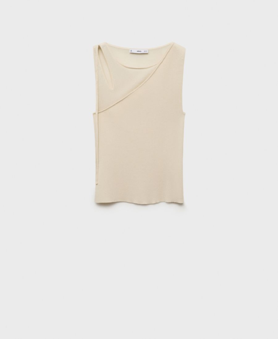 Женский вязаный топ с вырезами MANGO, Ecru
Женский вязаный топ с вырезами MANGO, Ecru