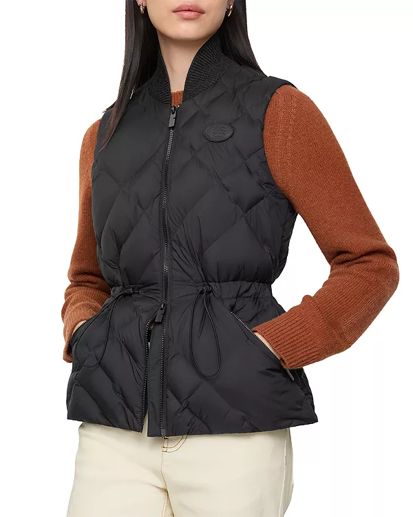 Нейлоновый жилет Devonside в клетку Burberry, черный
Нейлоновый жилет Devonside в клетку Burberry, черный