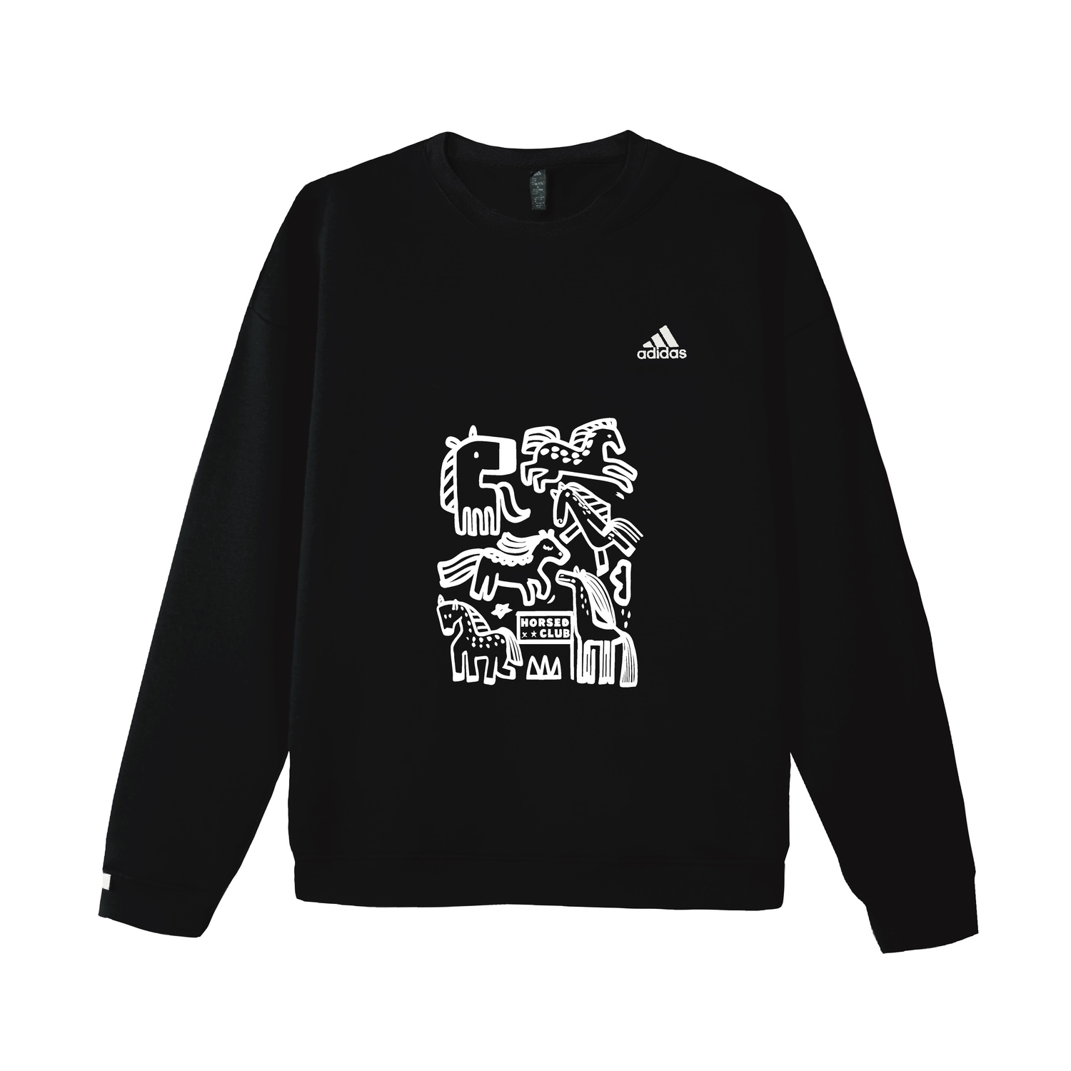 Adidas Свитшот Unisex Black с круглым вырезом, утолщенный, классический
Adidas Свитшот Unisex Black с круглым вырезом, утолщенный, классический