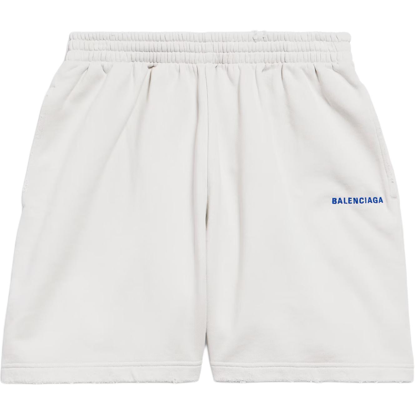 Вышитые флисовые шорты Balenciaga, белый
Вышитые флисовые шорты Balenciaga, белый