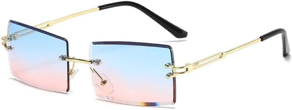 Солнцезащитные очки с защитой UV400 | Безободковая металлическая оправа в стиле панк | Для женщин и мужчин | Для занятий спортом на открытом воздухе и вождения DSVIGF, Gold-bluepink
Солнцезащитные очки с защитой UV400 | Безободковая металлическая оправа в стиле панк | Для женщин и мужчин | Для занятий спортом на открытом воздухе и вождения DSVIGF, Gold-bluepink