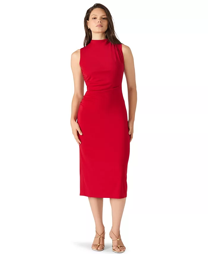 Женское платье миди с воротником-стойкой Mo Steve Madden, красный
Женское платье миди с воротником-стойкой Mo Steve Madden, красный
