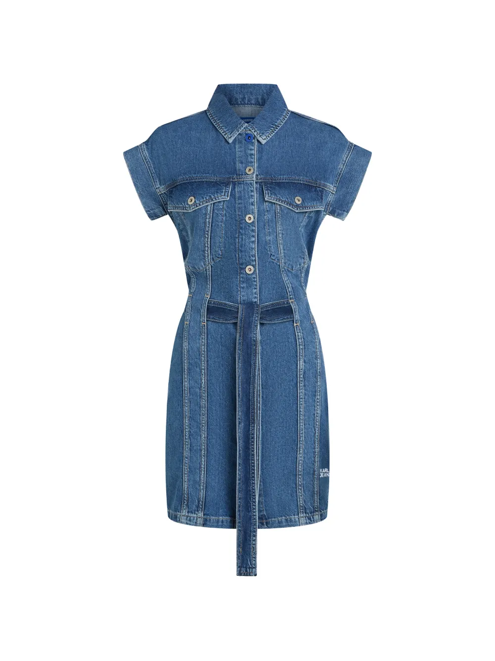Платье мини с поясом Karl Lagerfeld Jeans, синий
Платье мини с поясом Karl Lagerfeld Jeans, синий