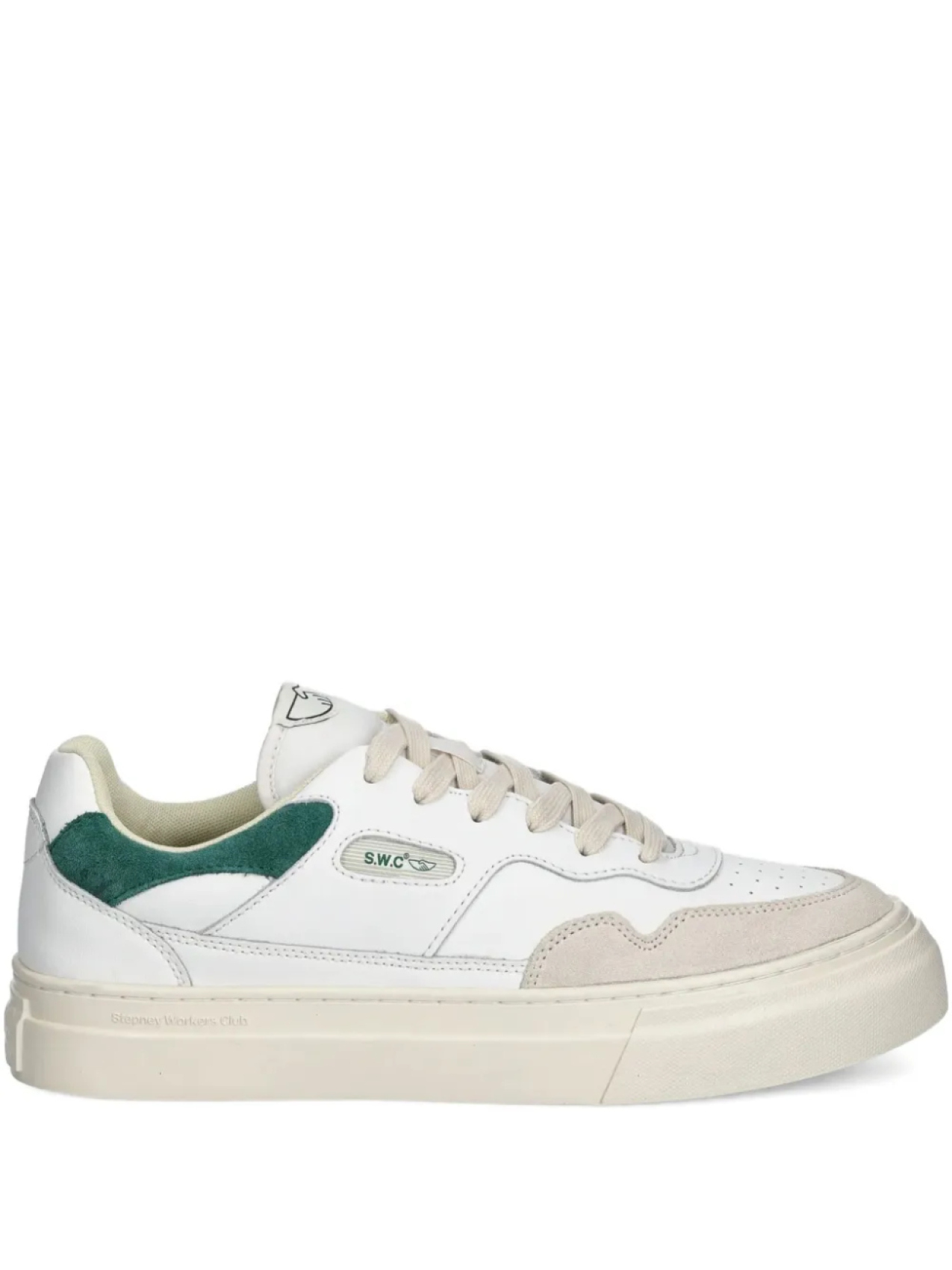 Кроссовки Stepney Workers Club Pearl с кожаными вставками, белый
Кроссовки Stepney Workers Club Pearl с кожаными вставками, белый