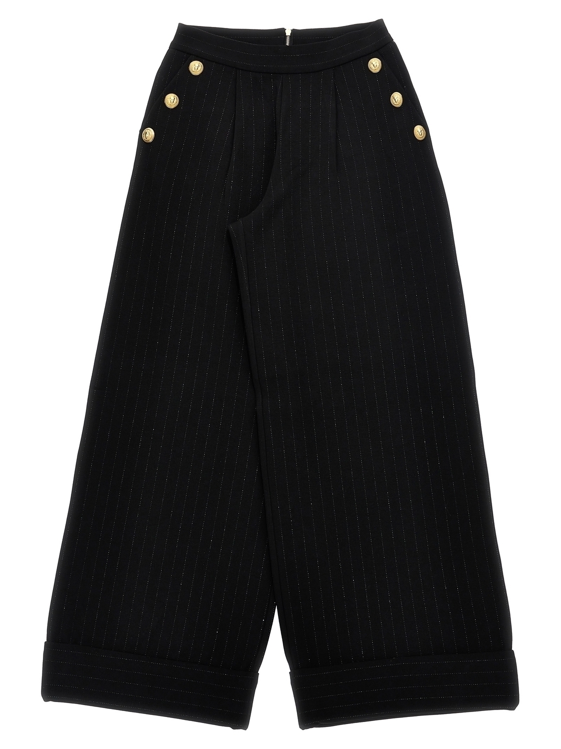 Брюки в полоску с люрексом Balmain Kids, черный
Брюки в полоску с люрексом Balmain Kids, черный