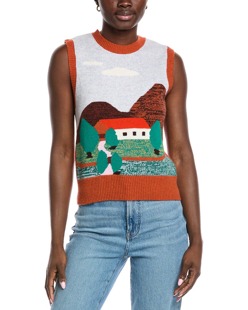 Осенний кашемировый жилет с интарсией пейзаж Autumn Cashmere, оранжевый
Осенний кашемировый жилет с интарсией пейзаж Autumn Cashmere, оранжевый