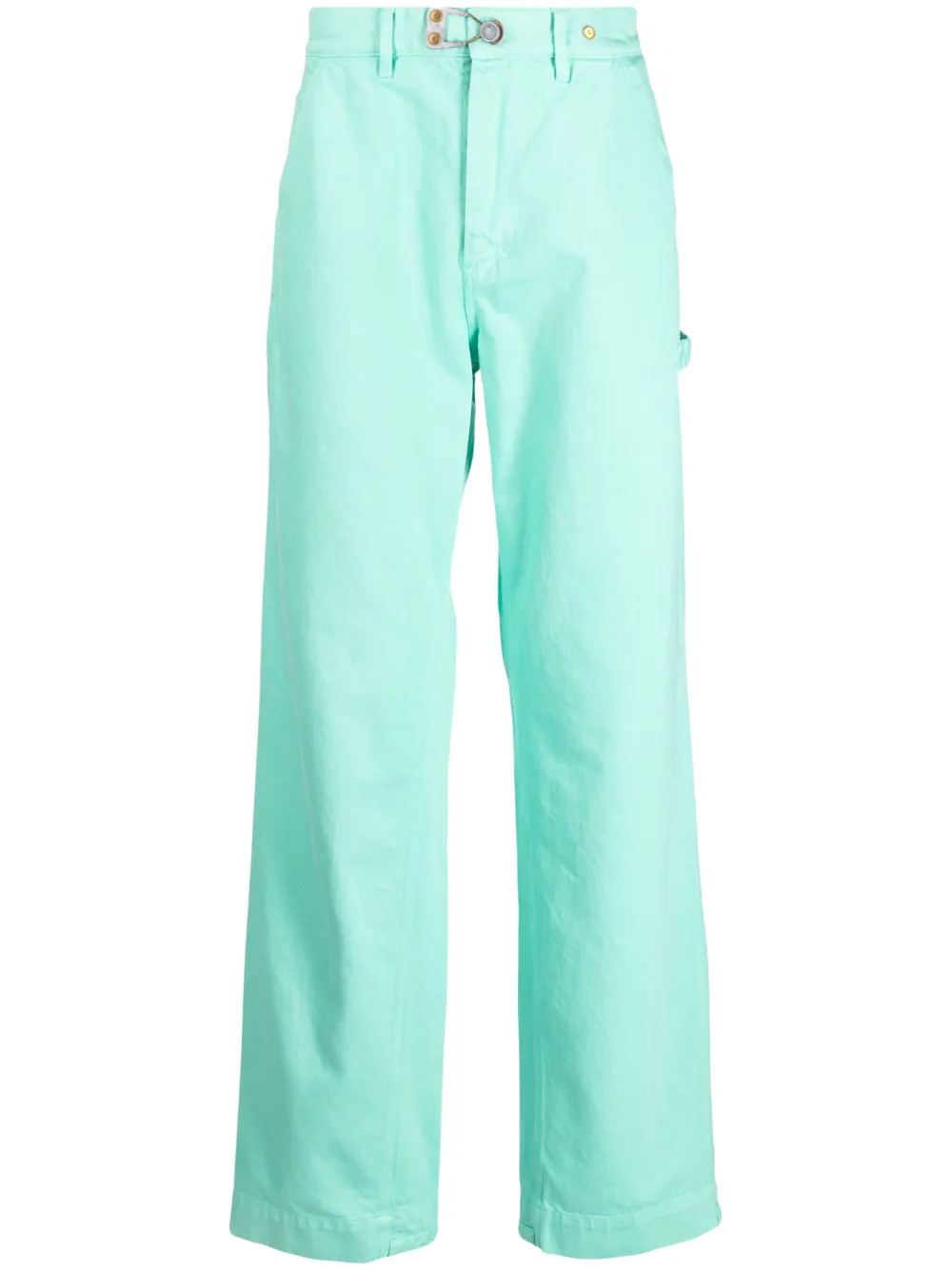 Джинсы с вышитым логотипом OBJECTS IV LIFE, зеленый 
Джинсы с вышитым логотипом OBJECTS IV LIFE, зеленый