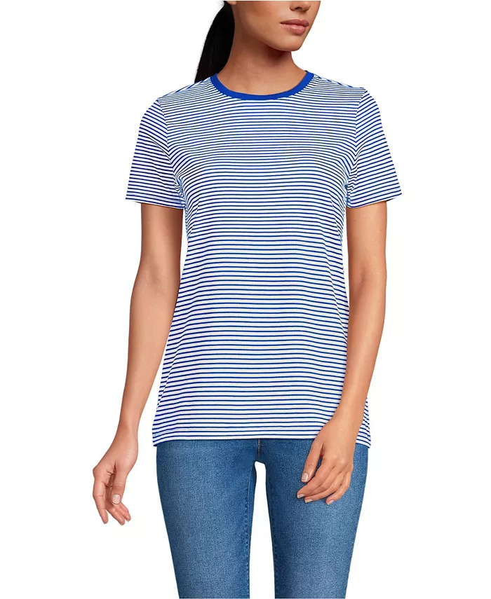 Женская футболка свободного кроя из хлопка Supima с круглым вырезом Lands' End, синий
Женская футболка свободного кроя из хлопка Supima с круглым вырезом Lands' End, синий