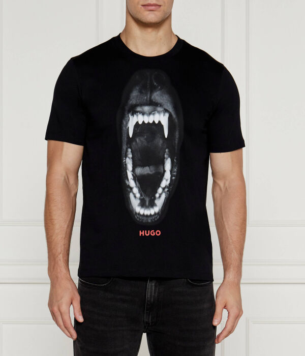 Футболка мужская Hugo с челюстью собаки, черный
Футболка мужская Hugo с челюстью собаки, черный