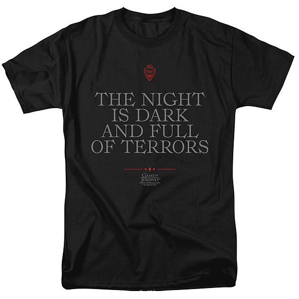 Футболка с принтом "Игра престолов" Night is Dark Licensed Character
Футболка с принтом "Игра престолов" Night is Dark Licensed Character