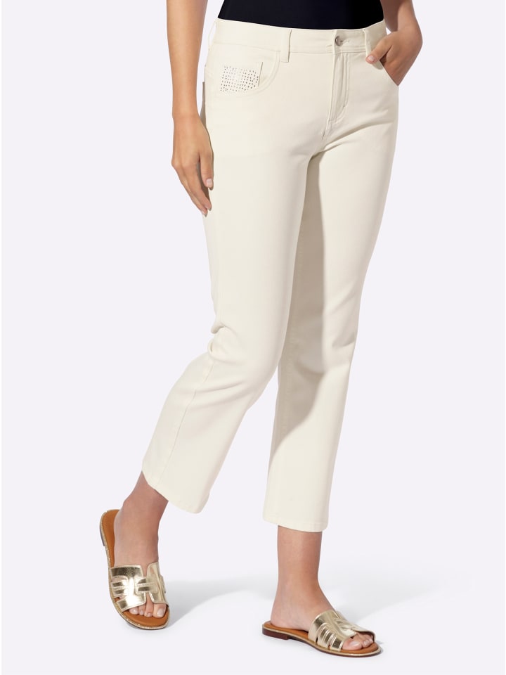 Брюки с пятью карманами цвета экрю Heine
Брюки с пятью карманами цвета экрю Heine