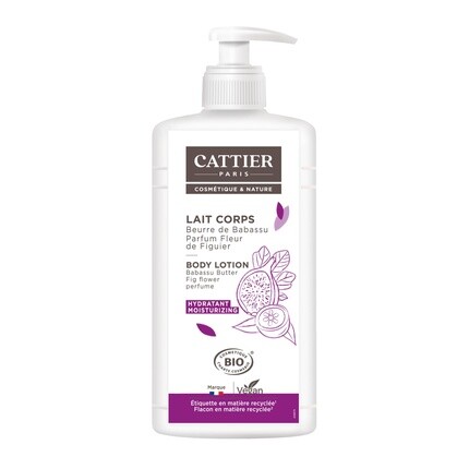 CATTIER PARIS Увлажняющий лосьон для тела Бабассу с маслом инжира и ароматом веганского крема для тела 500 мл
CATTIER PARIS Увлажняющий лосьон для тела Бабассу с маслом инжира и ароматом веганского крема для тела 500 мл