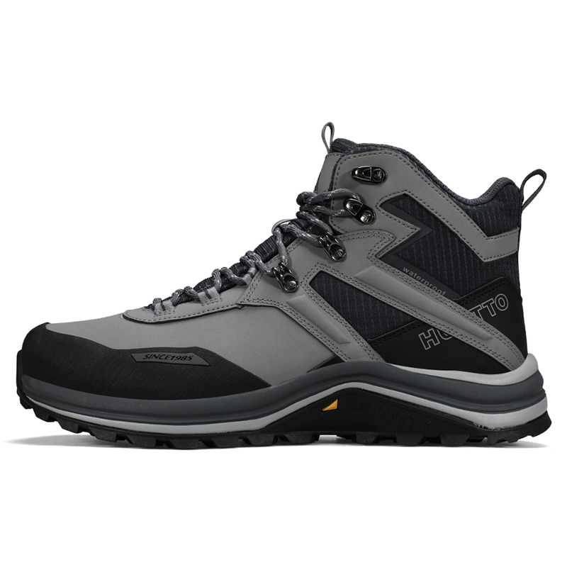 HUMTTO Амортизирующие противоскользящие и износостойкие высокие туристические ботинки мужские серый темно-серый, цвет Gray Dark Gray 
HUMTTO Амортизирующие противоскользящие и износостойкие высокие туристические ботинки мужские серый темно-серый, цвет Gray Dark Gray