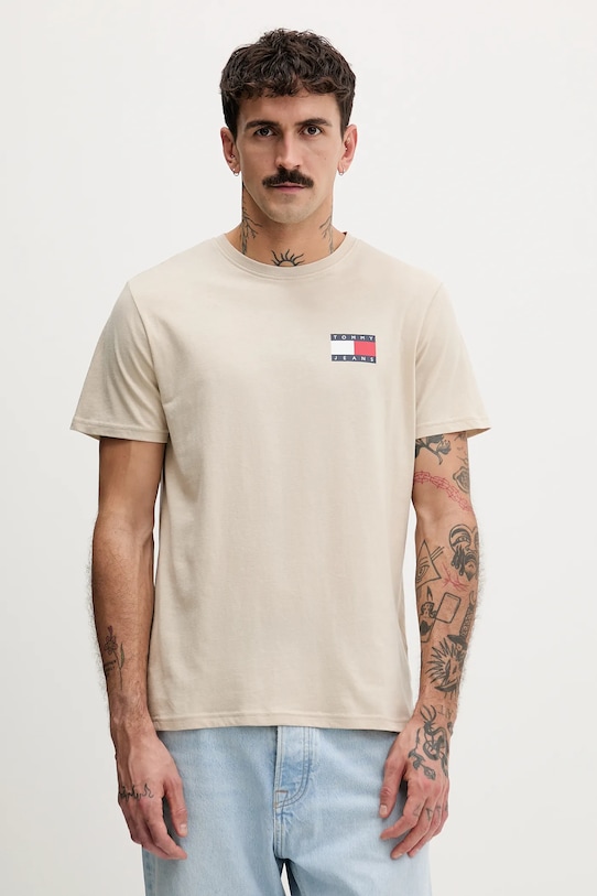 Хлопковая футболка Tommy Jeans, бежевый
Хлопковая футболка Tommy Jeans, бежевый
