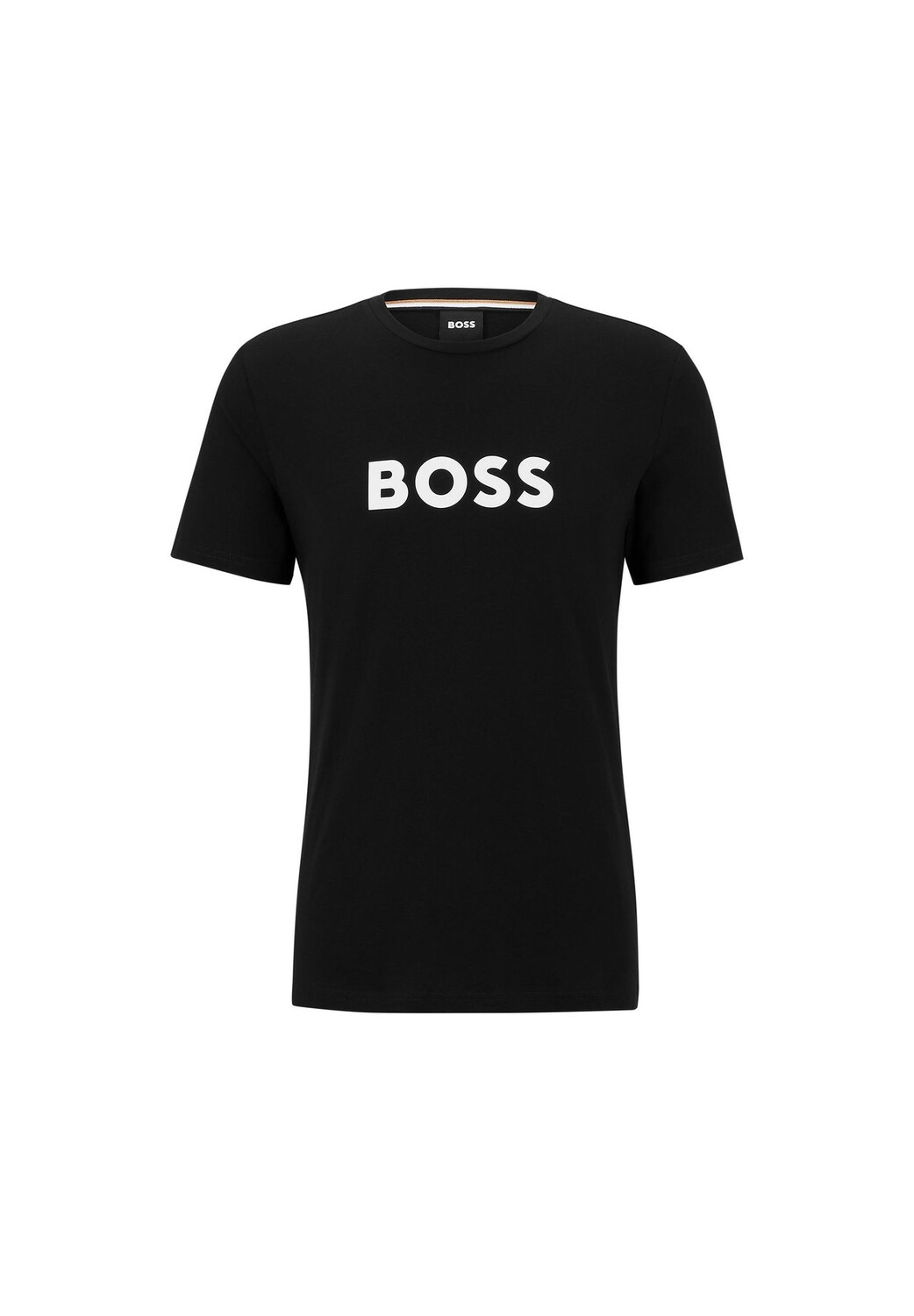 Мужская футболка - Футболка RN, круглый вырез, короткие рукава, крупный логотип, хлопок BOSS, черный
Мужская футболка - Футболка RN, круглый вырез, короткие рукава, крупный логотип, хлопок BOSS, черный