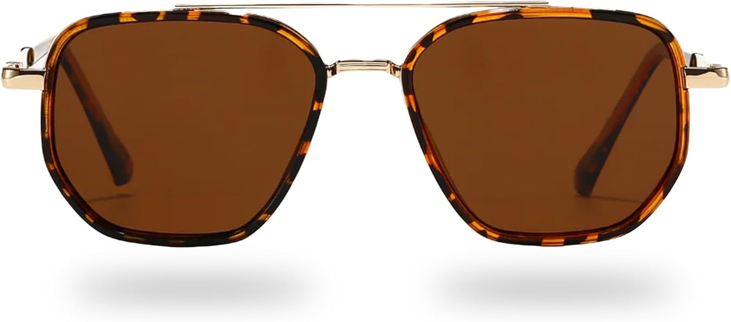 Поляризованные солнцезащитные очки-авиаторы Glass Theory для женщин и мужчин - защита от УФ-излучения UV400 - легкая металлическая оправа - модные очки-авиаторы, Sienna
Поляризованные солнцезащитные очки-авиаторы Glass Theory для женщин и мужчин - защита от УФ-излучения UV400 - легкая металлическая оправа - модные очки-авиаторы, Sienna