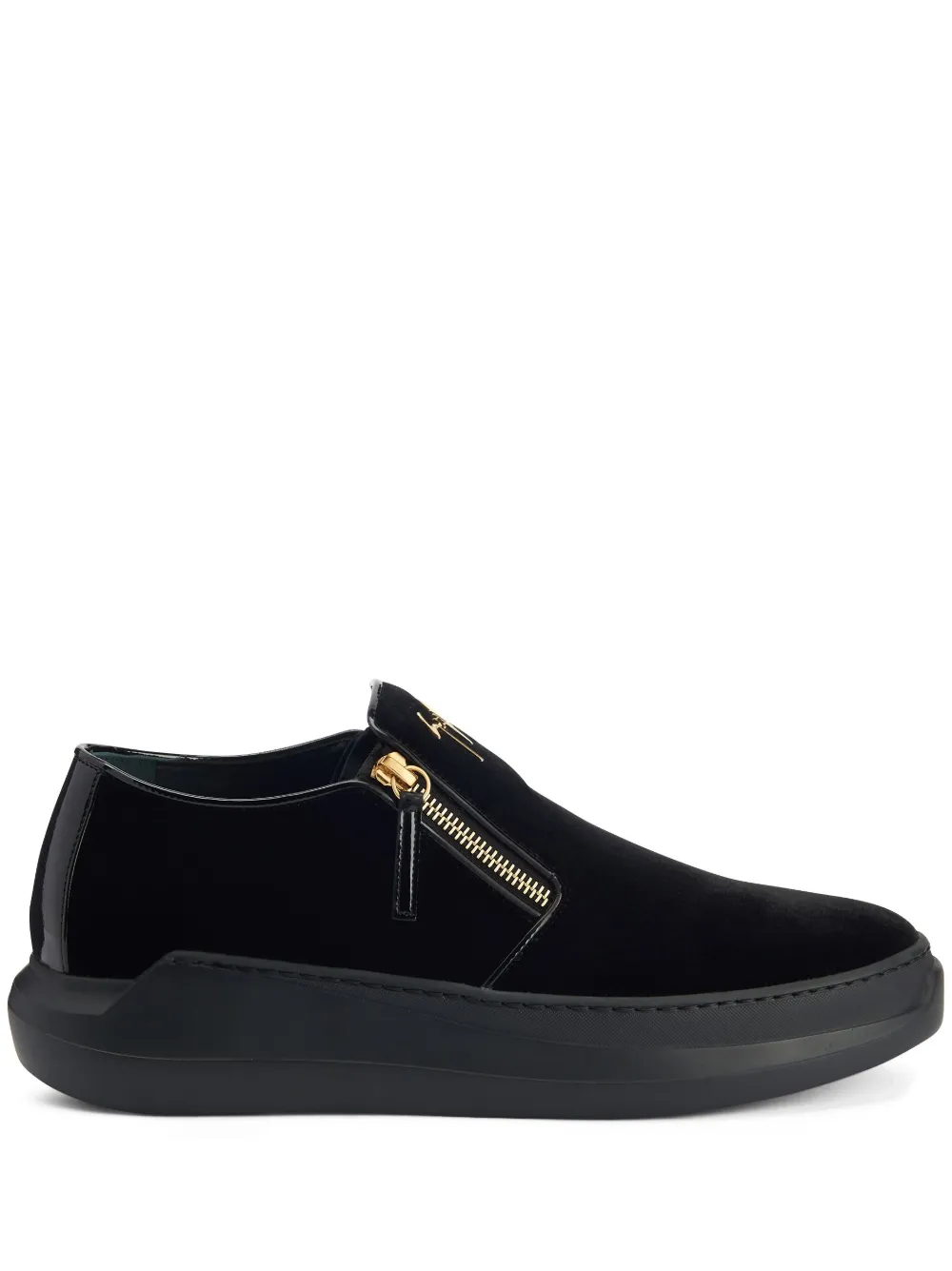 Бархатные слипоны Conley Giuseppe Zanotti, черный
Бархатные слипоны Conley Giuseppe Zanotti, черный