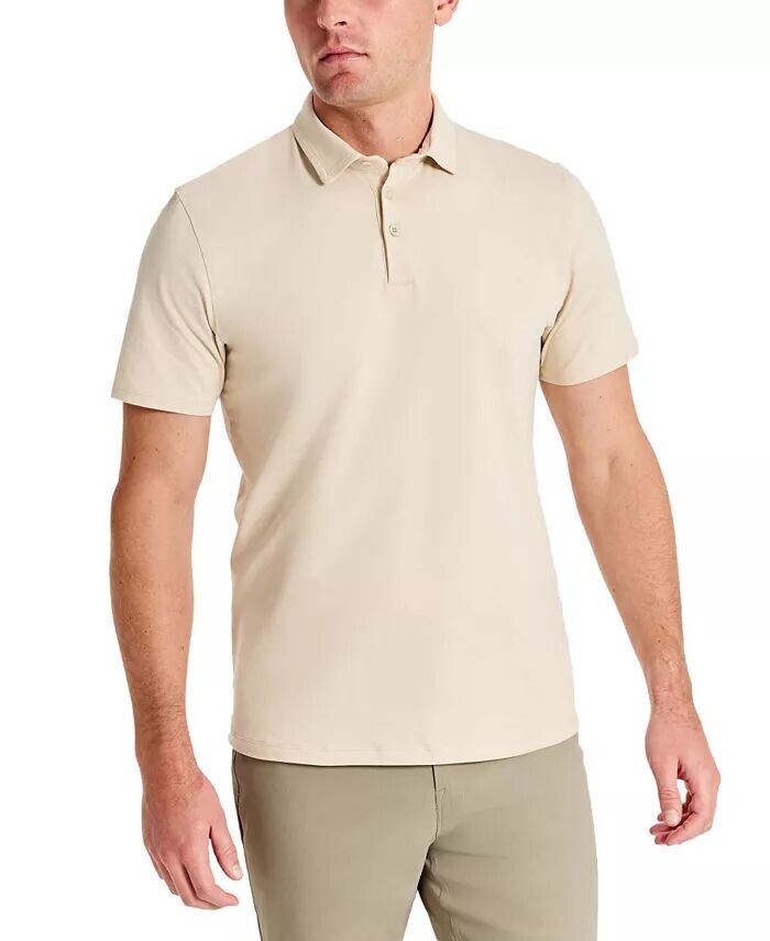 Мужская рубашка-поло на пуговицах Performance Kenneth Cole, бежевый
Мужская рубашка-поло на пуговицах Performance Kenneth Cole, бежевый