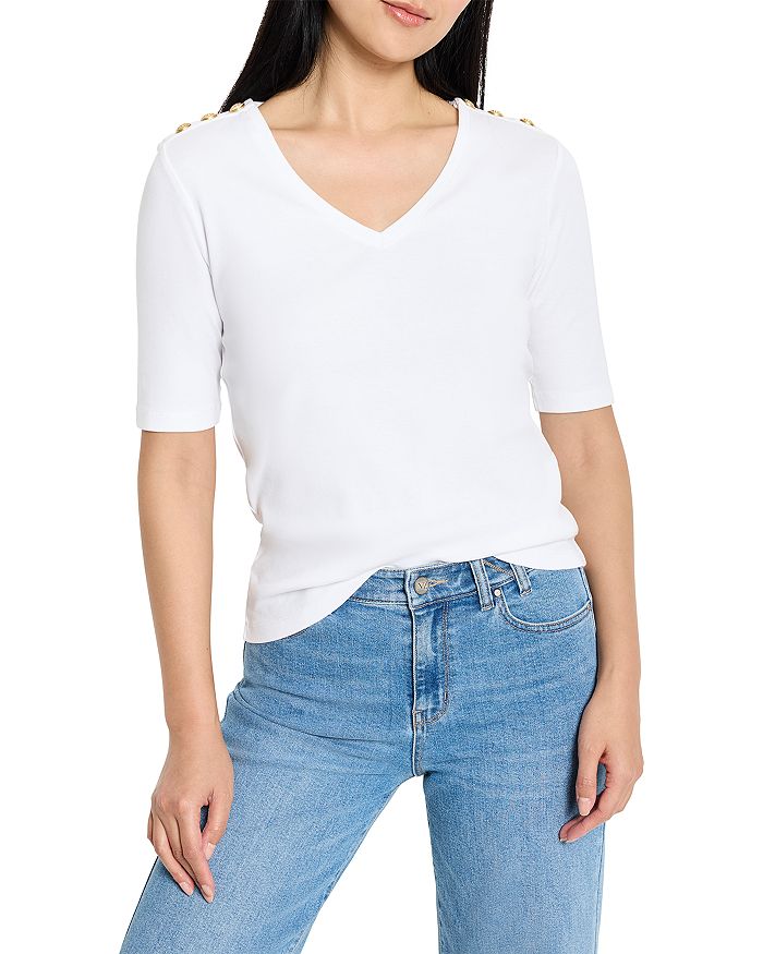 Футболка с отделкой на плечах Button Trim NZT BY NIC+ZOE, белый
Футболка с отделкой на плечах Button Trim NZT BY NIC+ZOE, белый