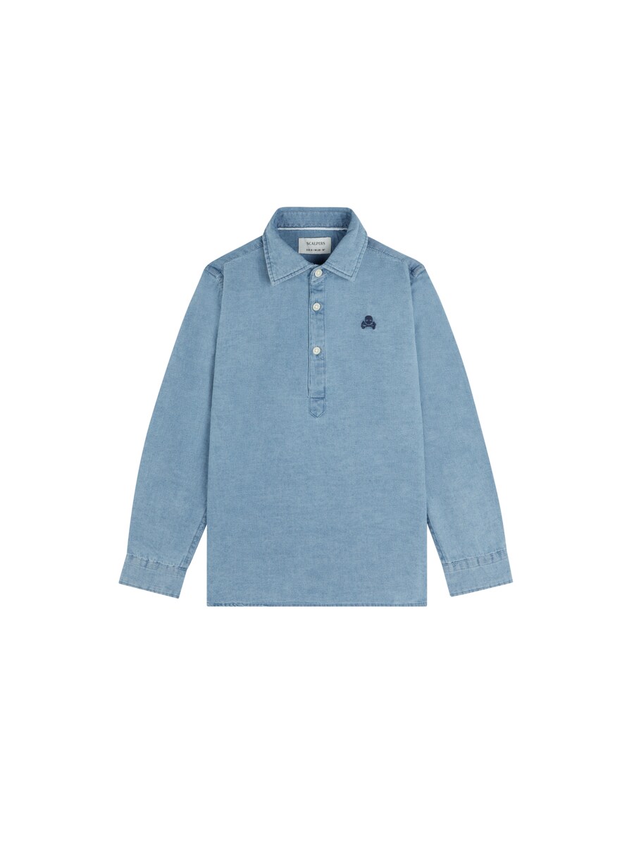 Рубашка на пуговицах классического кроя Scalpers Polera, синий
Рубашка на пуговицах классического кроя Scalpers Polera, синий