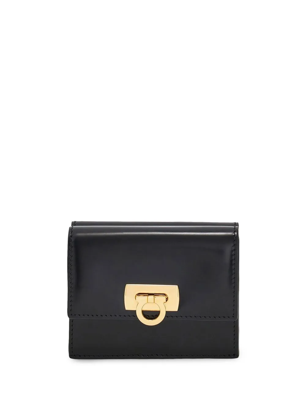 Кошелек с декором Gancini Ferragamo, черный
Кошелек с декором Gancini Ferragamo, черный