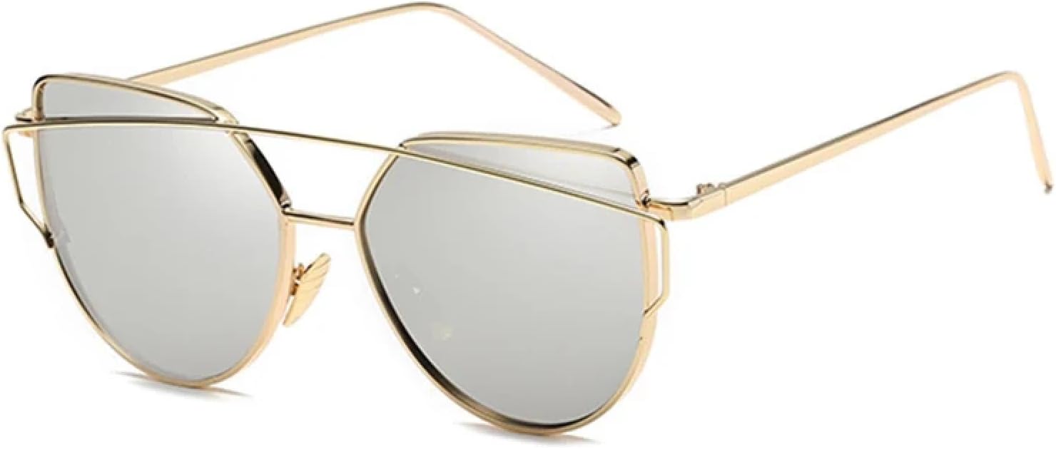 Солнцезащитные очки с защитой от УФ-излучения UV400 | Металлическая оправа "кошачий глаз" | Для женщин и мужчин | Для занятий спортом на открытом воздухе и вождения DSVIGF, Gold Silver
Солнцезащитные очки с защитой от УФ-излучения UV400 | Металлическая оправа "кошачий глаз" | Для женщин и мужчин | Для занятий спортом на открытом воздухе и вождения DSVIGF, Gold Silver