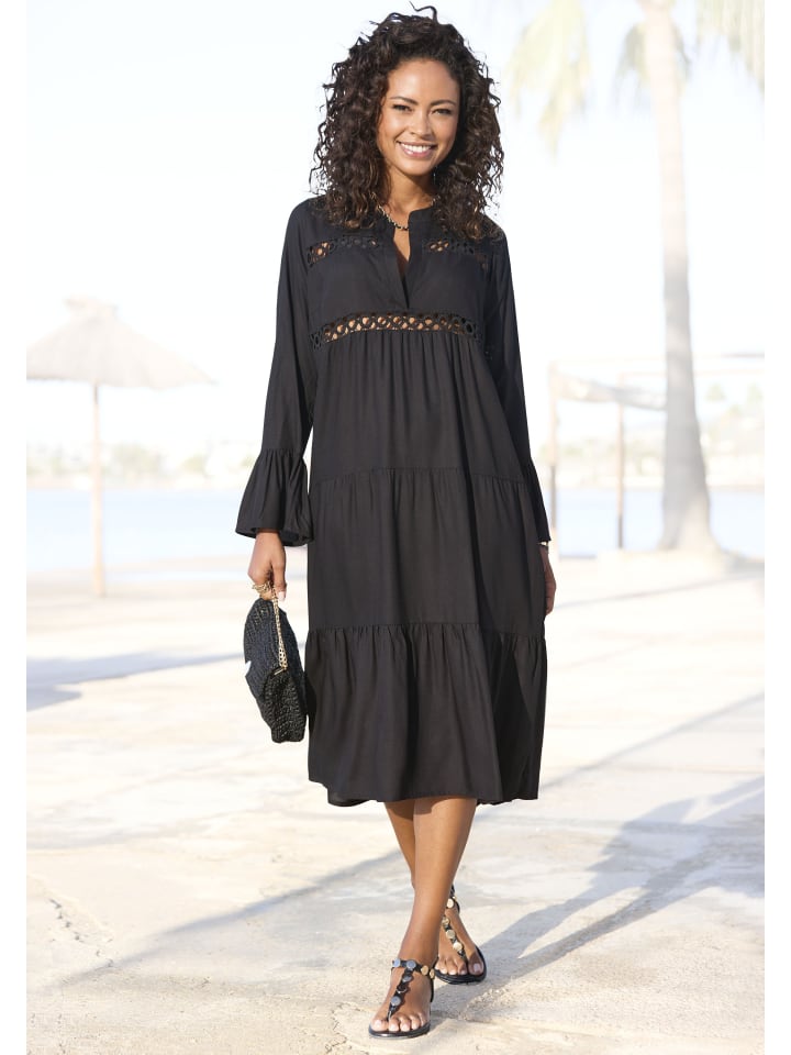 Платье до колена LASCANA, черный
Платье до колена LASCANA, черный