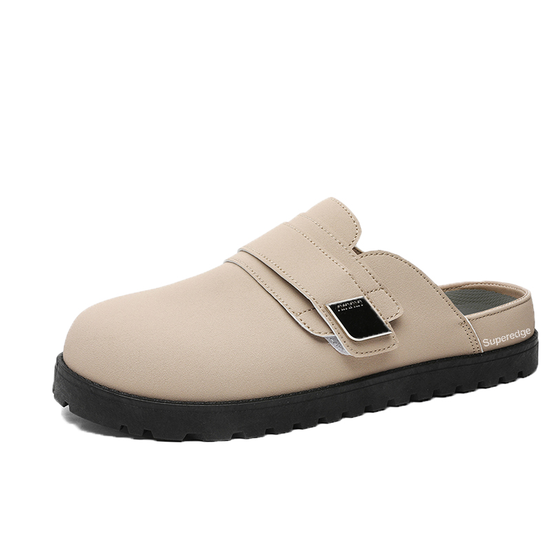 SUPEREDGE Тихие износостойкие сандалии с закрытым носком, мужские, бежевые
SUPEREDGE Тихие износостойкие сандалии с закрытым носком, мужские, бежевые