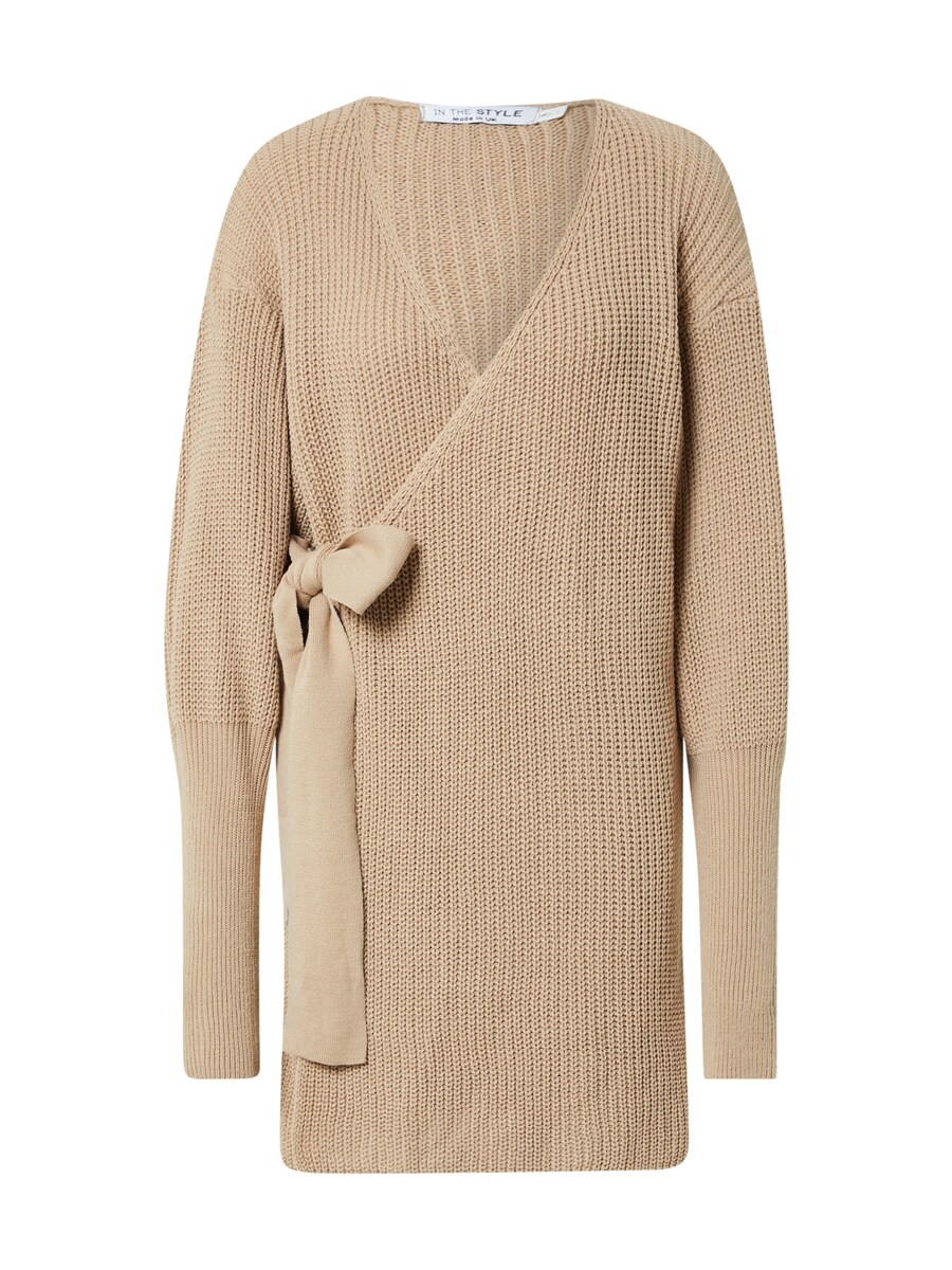 Вязаное платье In The Style JOSSA, бежевый 
Вязаное платье In The Style JOSSA, бежевый