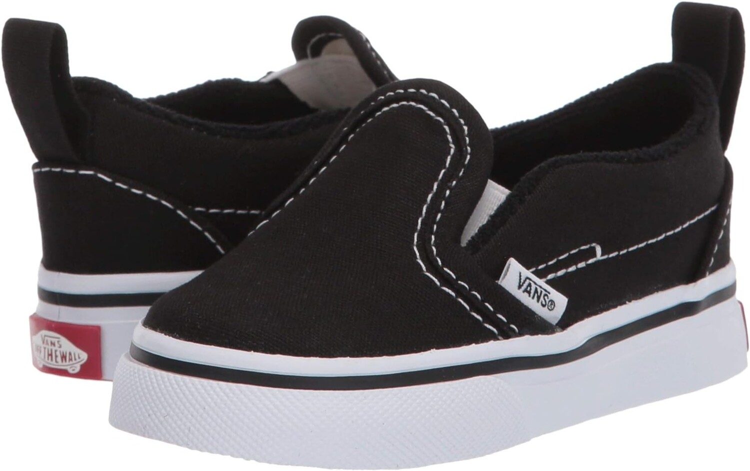 Кроссовки Slip-On V Vans, цвет (Canvas) Black/True White
Кроссовки Slip-On V Vans, цвет (Canvas) Black/True White